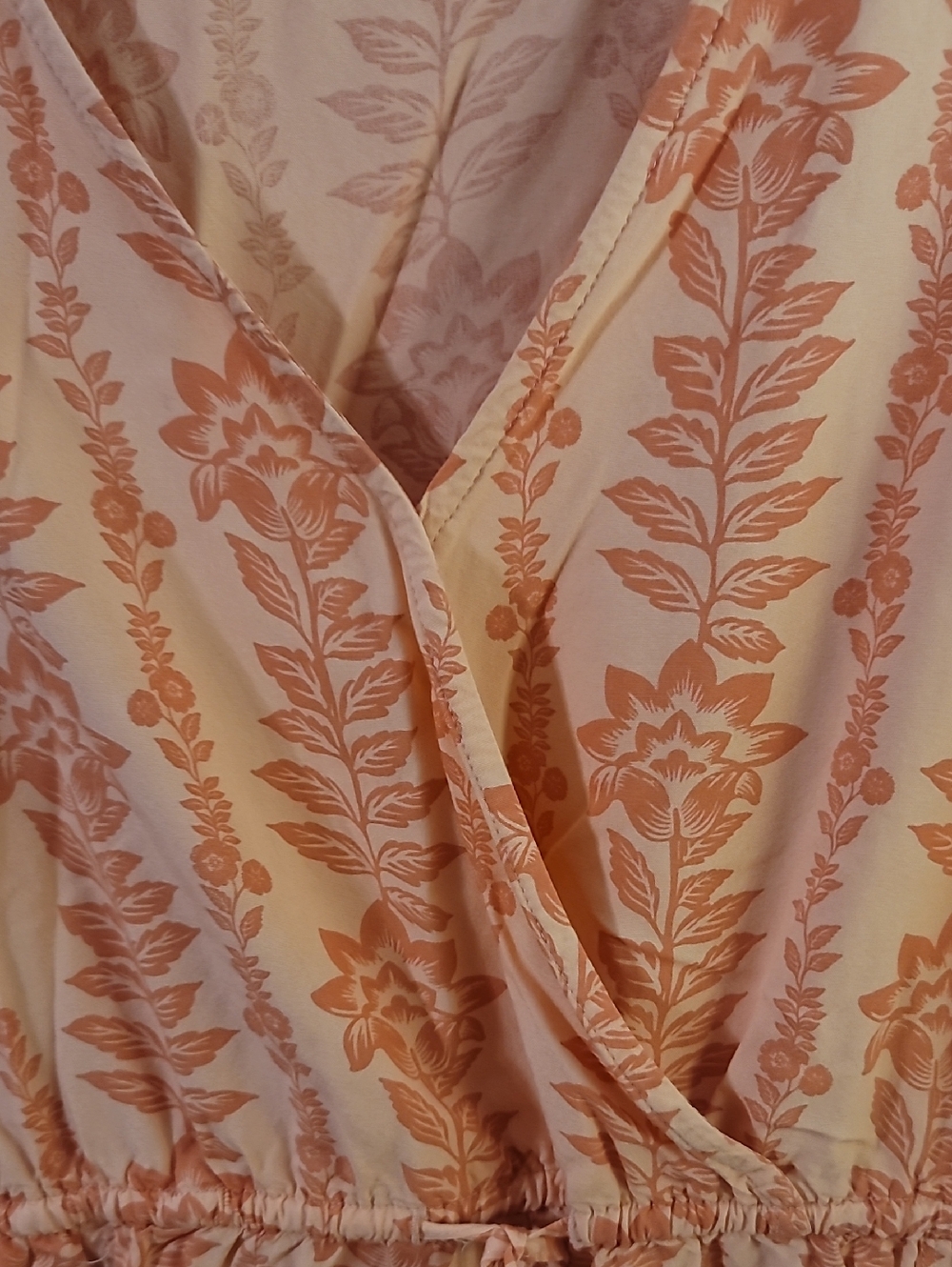 Time and Tru Coral Floral Sleeveless Dress - Picture 4 of 9